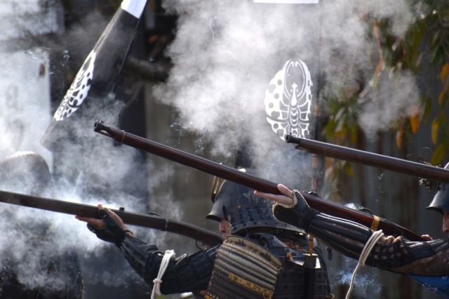 岡山で活動する武将隊(鉄砲隊)vol.2/備州岡山城鉄砲隊