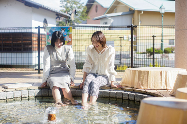 湯郷ポケットパーク　ふれあいの湯（足湯）