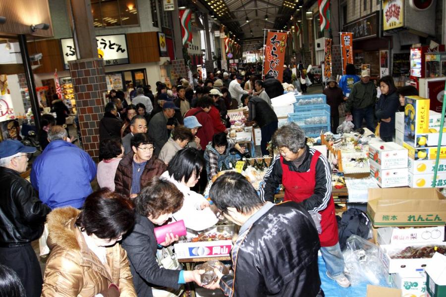 高梁川流域「倉敷三斎市」