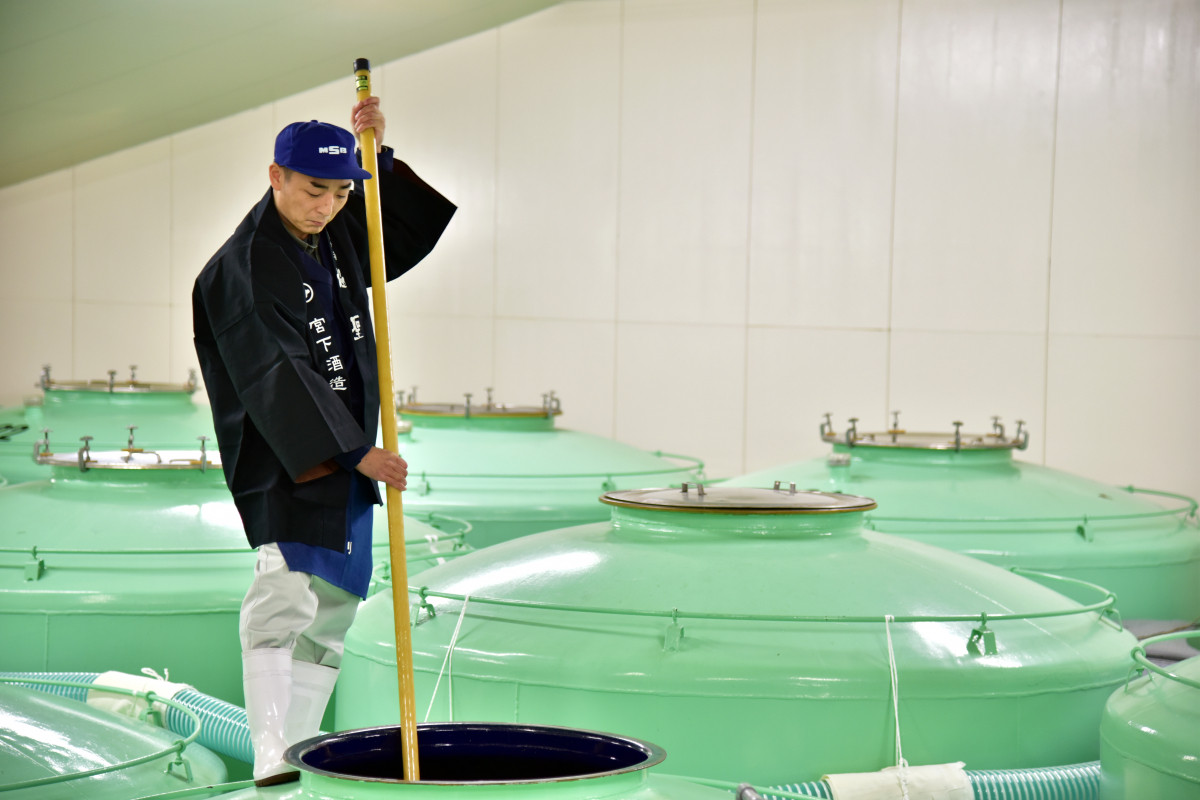 日本酒造りの様子