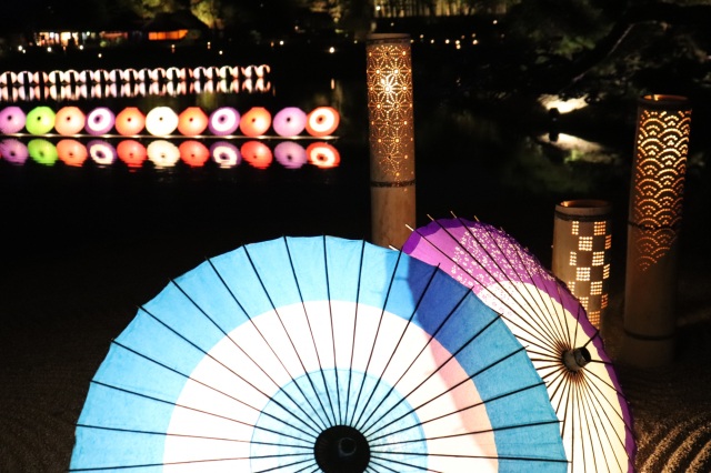 【2021年】夏の夜を楽しむ!岡山後楽園「夏の幻想庭園」に行ってきた!