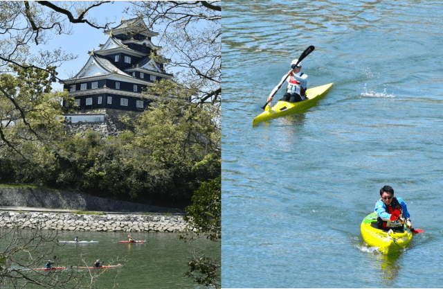 岡山でお城を見ながらカヌーを楽しむ!毎年4月には「岡山城・後楽園カヌー駅伝大会」も開催