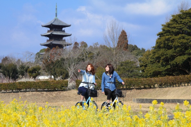 レンタサイクルで「吉備路」の古代史跡を巡る1日コース