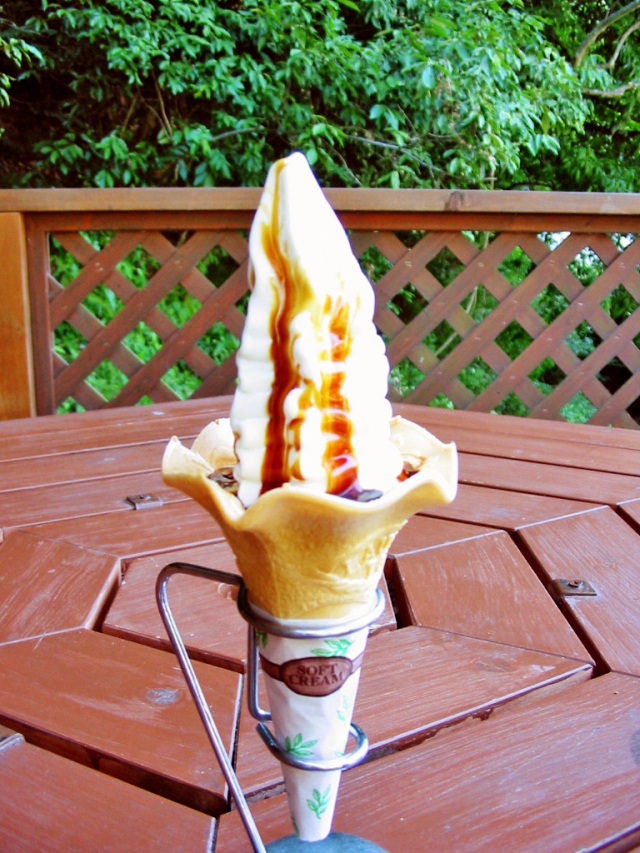 しょうゆぶっかけソフトクリーム