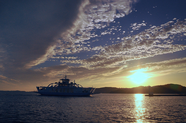 牛窓の夕陽(日本の夕日百選)