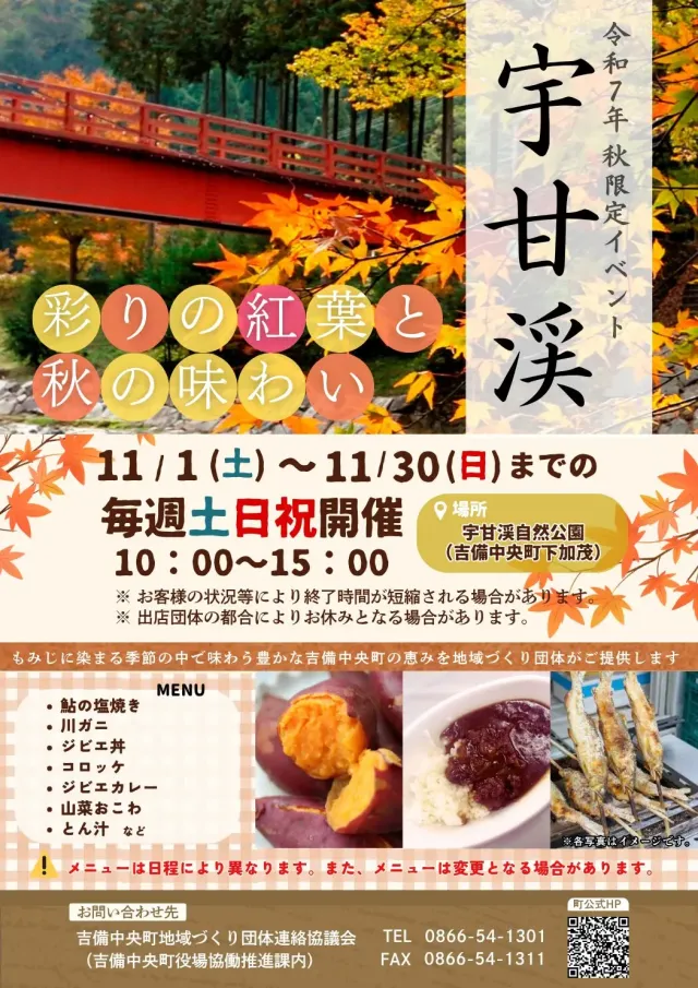 【2025年】宇甘渓 ~彩りの紅葉と秋の味わい~